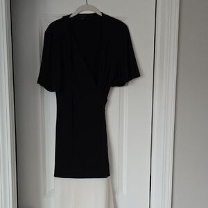 ANN TAYLOR Elegant Black and White Dress